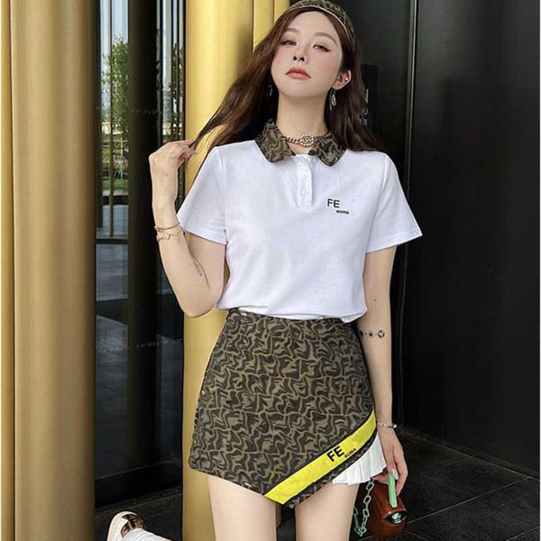 fashion women suit designer skirt set short sleeve polo shirt embroidered letters miniskirt brand two-piece sets women clothing, White
fashion women suit designer skirt set short sleeve polo shirt embroidered letters miniskirt brand two-piece sets women clothing, White
