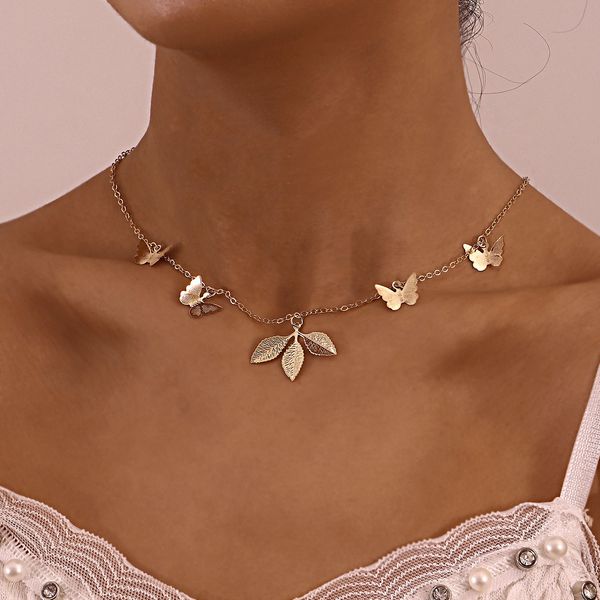 fashion jewelry for women girlfriends simple adjustable clover butterfly pendant necklace woman, cool wind ins necklace pendant necklace cha, Silver
fashion jewelry for women girlfriends simple adjustable clover butterfly pendant necklace woman, cool wind ins necklace pendant necklace cha, Silver