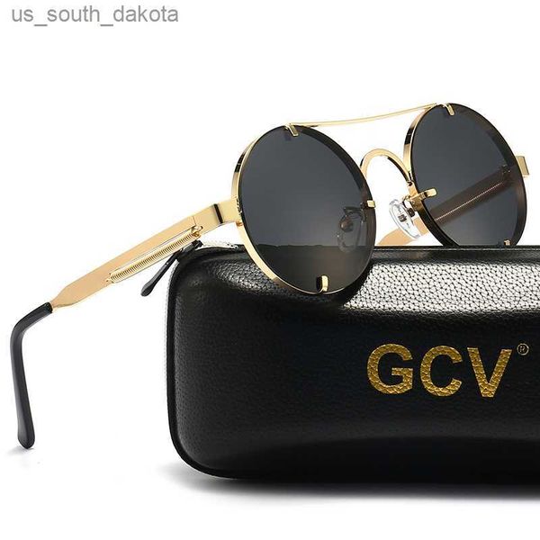 gcv gothic steampunk sunglasses polarized men women brand designer vintage round metal frame sun glasses l230523, White;black
gcv gothic steampunk sunglasses polarized men women brand designer vintage round metal frame sun glasses l230523, White;black