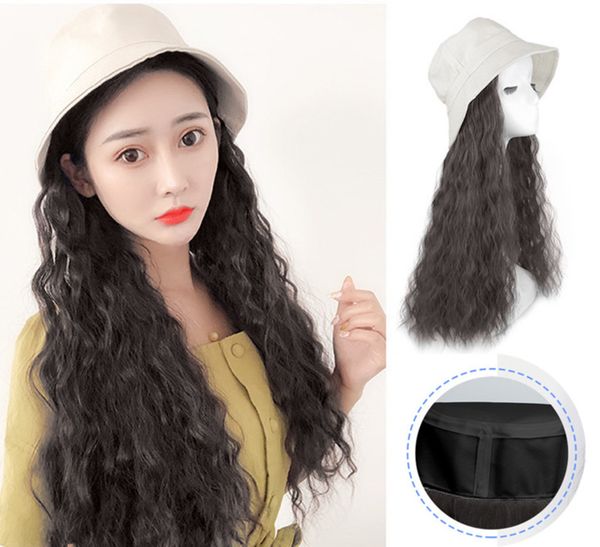the wig hat all -in -one female spring and summer bucket fisherman hat mid -length buckle in the full set of many style choices to support c, Black
the wig hat all -in -one female spring and summer bucket fisherman hat mid -length buckle in the full set of many style choices to support c, Black