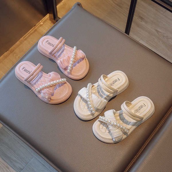 girls' elegant solid pearl pleated wedding sandals 2023 summer new casual edition children's fashion slide simple g220612, Black;red
girls' elegant solid pearl pleated wedding sandals 2023 summer new casual edition children's fashion slide simple g220612, Black;red
