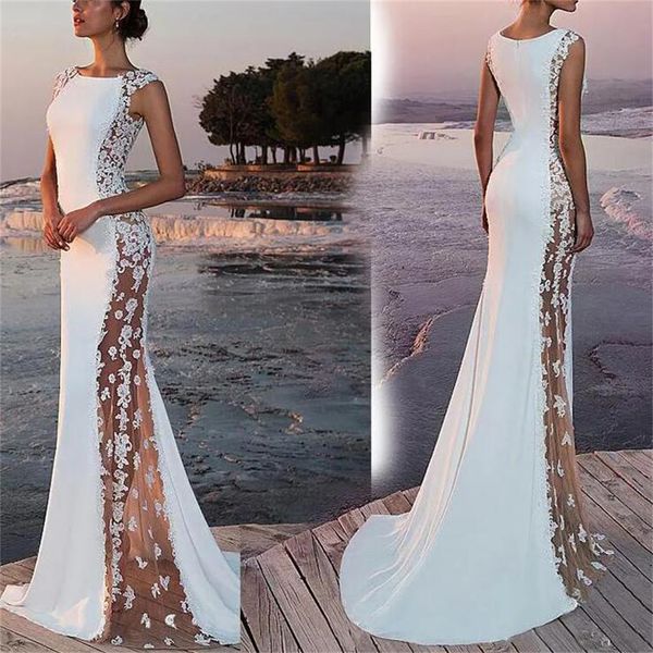 summer white bohemian beach mermaid wedding dresses 2023 lace satin jewel lapel bridal gowns sweep train length mermaid dress
summer white bohemian beach mermaid wedding dresses 2023 lace satin jewel lapel bridal gowns sweep train length mermaid dress