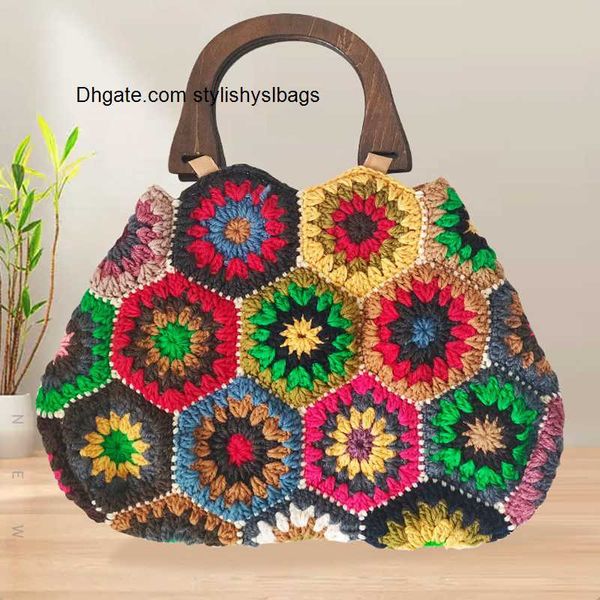 shoulder bags bohemian granny squarecrochet women handbags vintage wooden knitted hand bags handmade woven large tote big shopper purses 202
shoulder bags bohemian granny squarecrochet women handbags vintage wooden knitted hand bags handmade woven large tote big shopper purses 202