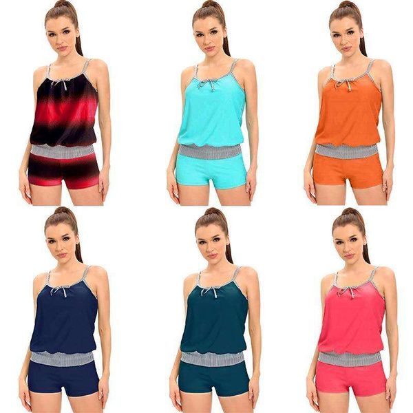 tankini multi color bikini fashion split boxer underpants conservative swimwear women, White;black
tankini multi color bikini fashion split boxer underpants conservative swimwear women, White;black