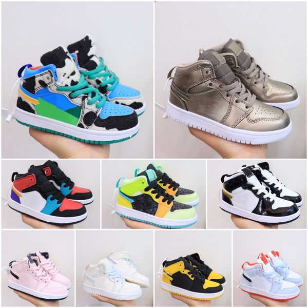 kids basketball shoes jumpman 1 high og 1s children youth girls boys pink cow silvery designer toddler baskets infants sneakers trainers sho, Black
kids basketball shoes jumpman 1 high og 1s children youth girls boys pink cow silvery designer toddler baskets infants sneakers trainers sho, Black