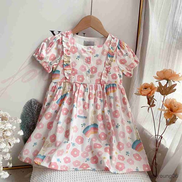 girl's dresses new floral buttons girls princess summer children's clothing kids flower dress short-sleeved baby costumes r230612, Red;yellow
girl's dresses new floral buttons girls princess summer children's clothing kids flower dress short-sleeved baby costumes r230612, Red;yellow