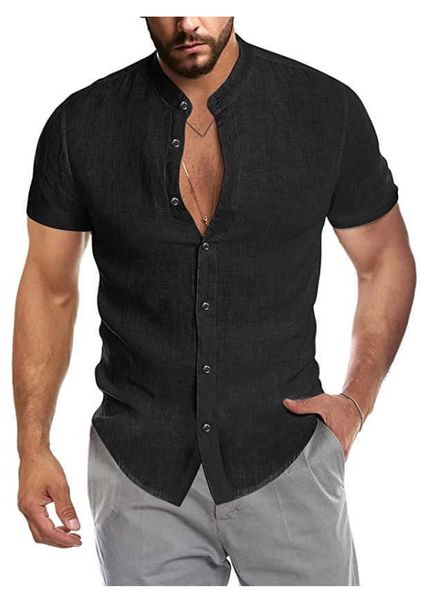 summer men's 2022 v-neck linen cardigan standing neck short sleeve large shirt9hip 1yfe1, White;black
summer men's 2022 v-neck linen cardigan standing neck short sleeve large shirt9hip 1yfe1, White;black