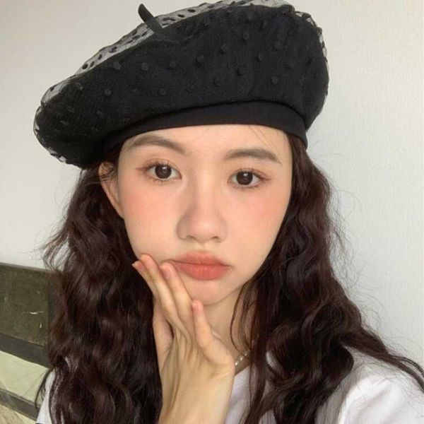 berets new women's french hat mesh wool beret with veil used for wedding party tweed g220612, Blue;gray
berets new women's french hat mesh wool beret with veil used for wedding party tweed g220612, Blue;gray