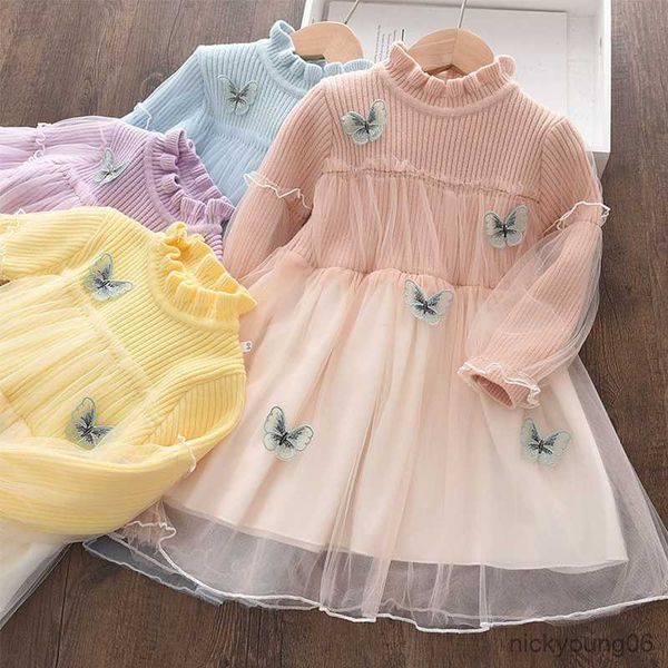 girl's dresses baby girl princess butterfly applique winter knitted sweater dress mesh party clothing children toddler clothes r230612, Red;yellow
girl's dresses baby girl princess butterfly applique winter knitted sweater dress mesh party clothing children toddler clothes r230612, Red;yellow