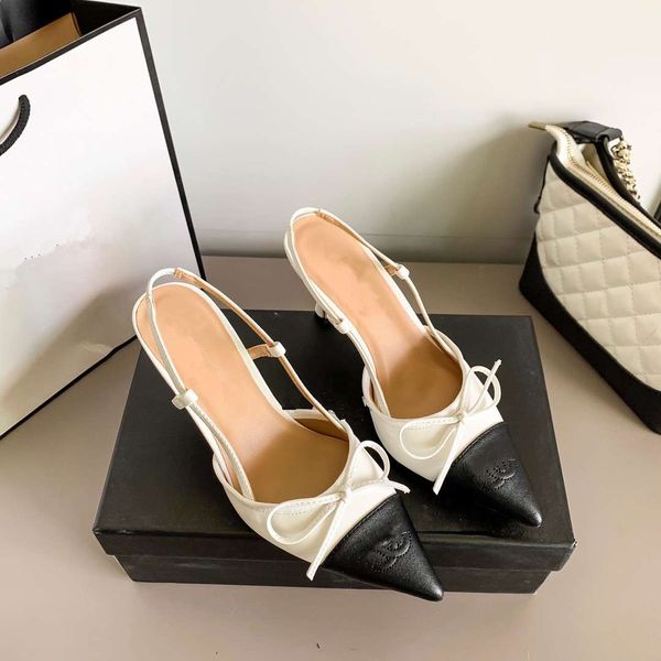 dress shoes designer sandals kitten high heels bow tie toe color matching high heels summer women pointed back fashionable single shoes, Black
dress shoes designer sandals kitten high heels bow tie toe color matching high heels summer women pointed back fashionable single shoes, Black
