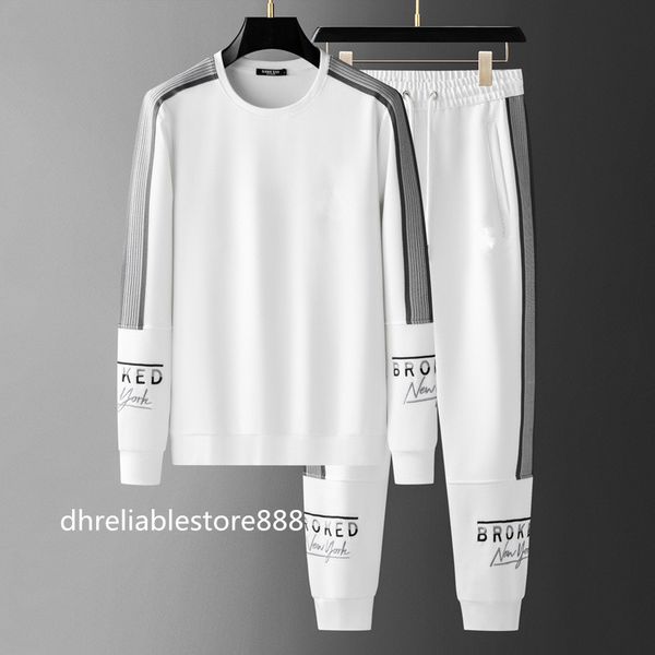 men's casual sports suit with embroidered autumn and winter jacket, round neck sweater, long pants, jogging suit, Gray
men's casual sports suit with embroidered autumn and winter jacket, round neck sweater, long pants, jogging suit, Gray