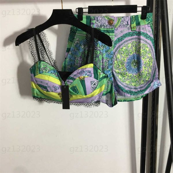 summer designers fashion shorts set women vintage print lace halter smocked floral pattern casual short pants womens designer clothes 0607, White
summer designers fashion shorts set women vintage print lace halter smocked floral pattern casual short pants womens designer clothes 0607, White
