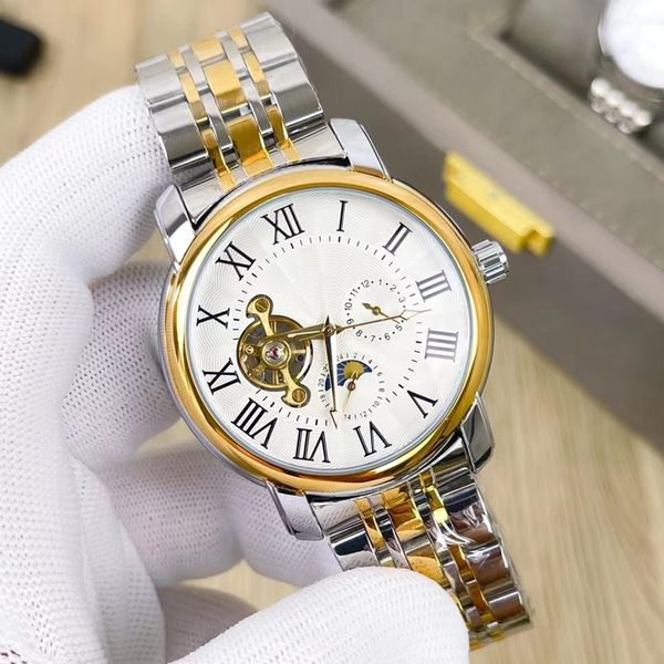watch mens watch automatic imported mechanical movement wristwatch sapphire wristwatches 42mm fashion watches stainless steel strap tourbill, Slivery;brown
watch mens watch automatic imported mechanical movement wristwatch sapphire wristwatches 42mm fashion watches stainless steel strap tourbill, Slivery;brown