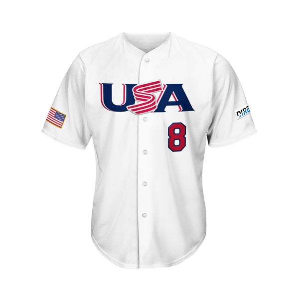 custom baseball jersey usa shirts white printed personalized name number uniforms for men women youth plus size, Blue;black
custom baseball jersey usa shirts white printed personalized name number uniforms for men women youth plus size, Blue;black