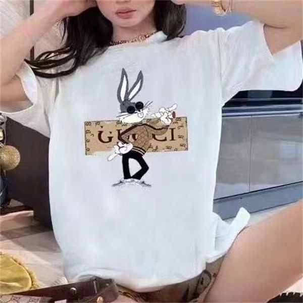 

Designer T shirt Summer short Sleeve waves Tee Men Women Lovers luxury T-shirts Fashion senior Pure cotton high quality Top large size S-4XL ww, Ivory