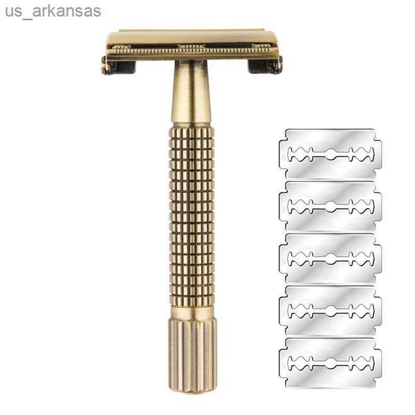 yintal replaceable shaver brass men safety tto razor classic butterfly mechanism double edges razors plating grid handle shaver l230523
yintal replaceable shaver brass men safety tto razor classic butterfly mechanism double edges razors plating grid handle shaver l230523