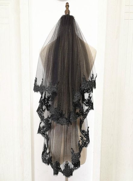 new black bridal veil lace edge two layers bridal accessories 2020 mariage wedding veil casamento welon slubny3701348
new black bridal veil lace edge two layers bridal accessories 2020 mariage wedding veil casamento welon slubny3701348