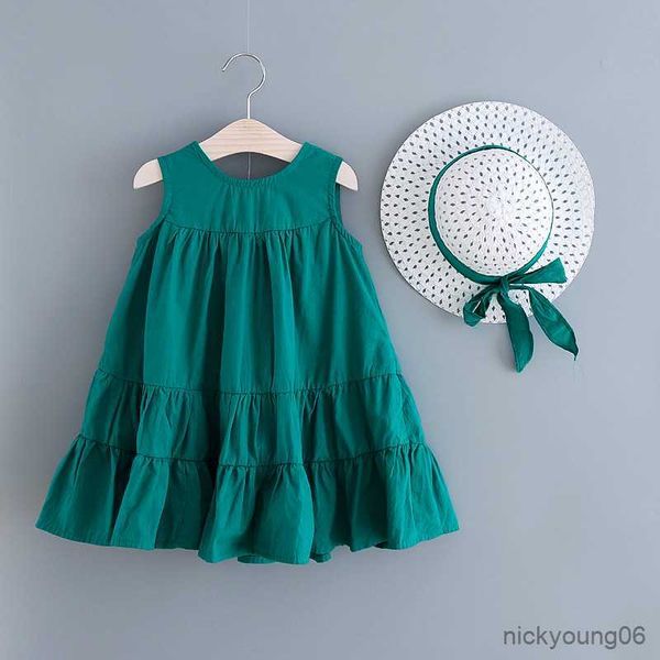 girl's dresses children's dress girls summer sleeveless large skirt hemline sundress ropa clothes with hat r230612, Red;yellow
girl's dresses children's dress girls summer sleeveless large skirt hemline sundress ropa clothes with hat r230612, Red;yellow