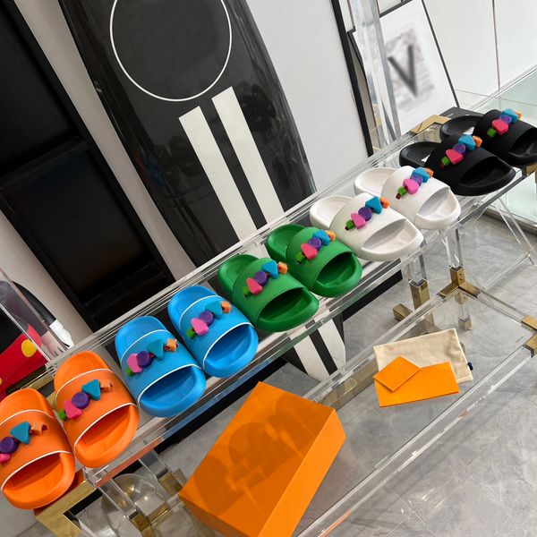 designer slippers women men cute flat shoes summer outdoor beach sandal letter decorative shoe fresh color slide casual slipper, Black
designer slippers women men cute flat shoes summer outdoor beach sandal letter decorative shoe fresh color slide casual slipper, Black
