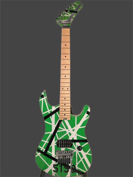 promotion kram edward van halen 5150 white black stripe green electric guitar floyd rose tremolo tailpiece, locking nut, whammy bar
promotion kram edward van halen 5150 white black stripe green electric guitar floyd rose tremolo tailpiece, locking nut, whammy bar