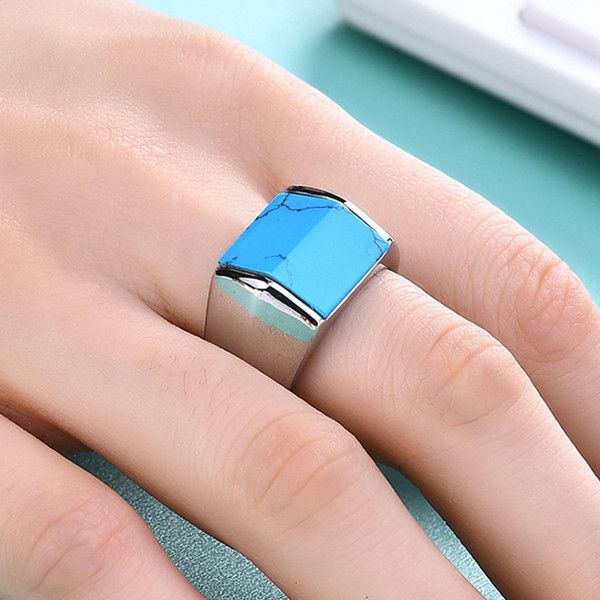 vintage men's single turquoise ring stainless steel personality roof shaped gemstone rings jewelry for business show their steadiness a, Golden;silver
vintage men's single turquoise ring stainless steel personality roof shaped gemstone rings jewelry for business show their steadiness a, Golden;silver