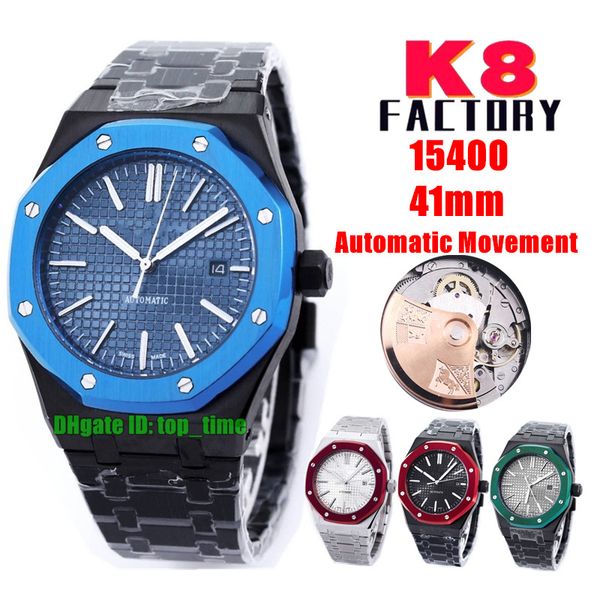 k8 factory watches 15400 selfwinding 41mm automatic mens watch blue bezel blue dial black pvd stainless steel bracelet gents wristwatches, Slivery;brown
k8 factory watches 15400 selfwinding 41mm automatic mens watch blue bezel blue dial black pvd stainless steel bracelet gents wristwatches, Slivery;brown
