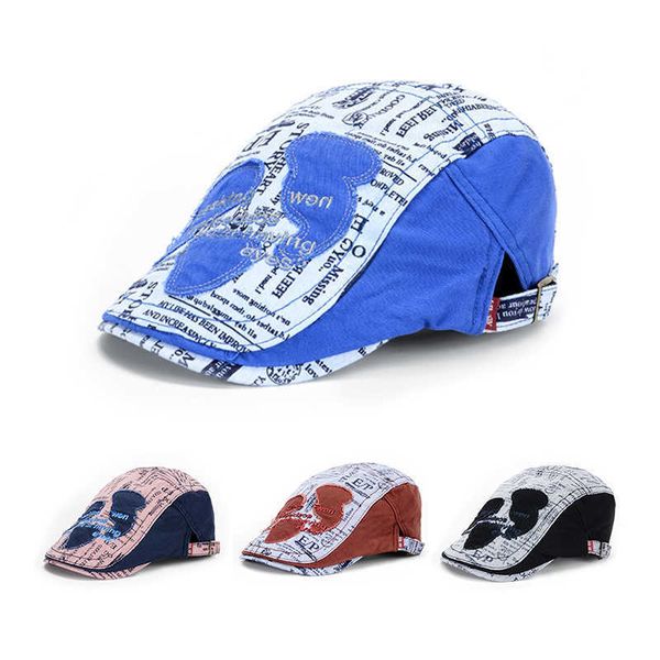 berets british fashion graffiti stickers men's women's front hats spring and summer cotton casual outdoor retro beret g220612, Blue;gray
berets british fashion graffiti stickers men's women's front hats spring and summer cotton casual outdoor retro beret g220612, Blue;gray