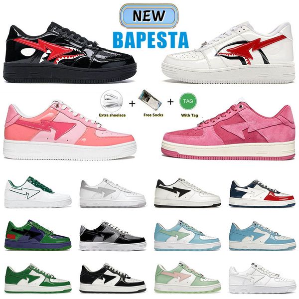 new bapestas sta low casual shoes mens womens shark black white color camo combo pink grey black sneakers fashion luxury designer men platfo
new bapestas sta low casual shoes mens womens shark black white color camo combo pink grey black sneakers fashion luxury designer men platfo