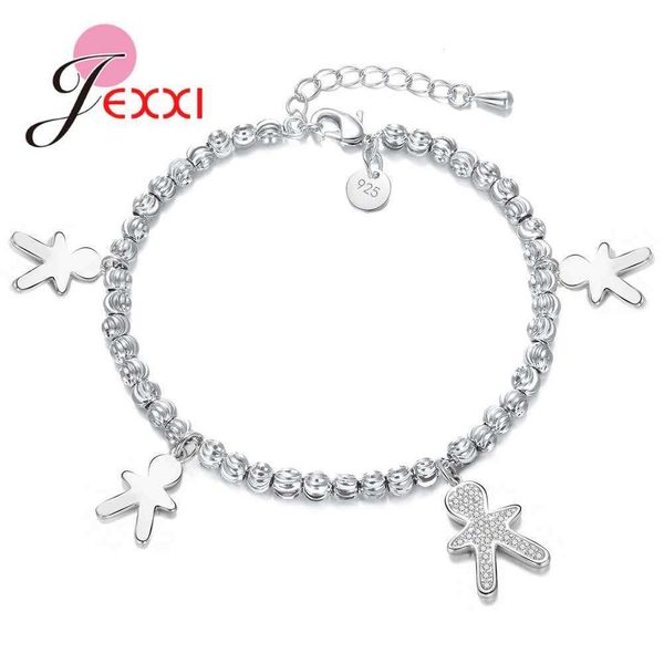 charm bracelets real 925 sterling silver cubic zirconia novel people design bracelets birthday party gifts selling for women girls z0612, Golden;silver
charm bracelets real 925 sterling silver cubic zirconia novel people design bracelets birthday party gifts selling for women girls z0612, Golden;silver