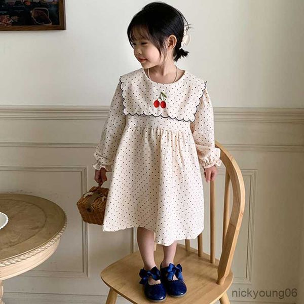girl's dresses cotton girls' long-sleeved dress 2023 spring new cherry embroidered lapel baby girl princess r230612, Red;yellow
girl's dresses cotton girls' long-sleeved dress 2023 spring new cherry embroidered lapel baby girl princess r230612, Red;yellow