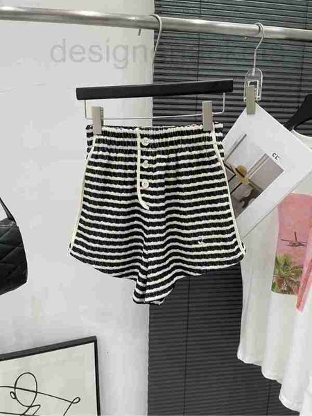 women's shorts designer 23 summer new casual versatile triumphal arch button stripe lightweight a-line klvd, White;black
women's shorts designer 23 summer new casual versatile triumphal arch button stripe lightweight a-line klvd, White;black