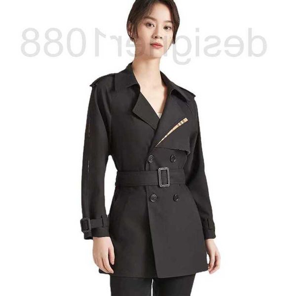 designer early spring b family korean version windbreaker medium long high end double breasted british short coat for women 5f8p, Tan;black
designer early spring b family korean version windbreaker medium long high end double breasted british short coat for women 5f8p, Tan;black