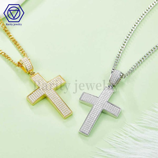 rarity vvs d color ready to ship 925 sterling silver diamond iced out gold moissanite cross pendant necklace jewelry for men
rarity vvs d color ready to ship 925 sterling silver diamond iced out gold moissanite cross pendant necklace jewelry for men