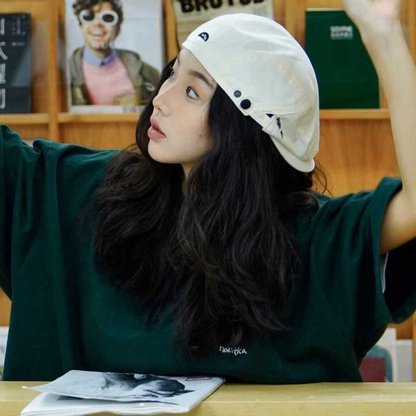 berets harajuku women's reverse beret spring summer retro men's front p hat g220612, Blue;gray
berets harajuku women's reverse beret spring summer retro men's front p hat g220612, Blue;gray