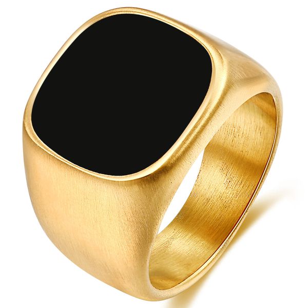 vintage men rings 18k gold plated stainless steel black enamel square ring jewelry gift for men women boyfriend girlfriend yw210cg1565, Golden;silver
vintage men rings 18k gold plated stainless steel black enamel square ring jewelry gift for men women boyfriend girlfriend yw210cg1565, Golden;silver