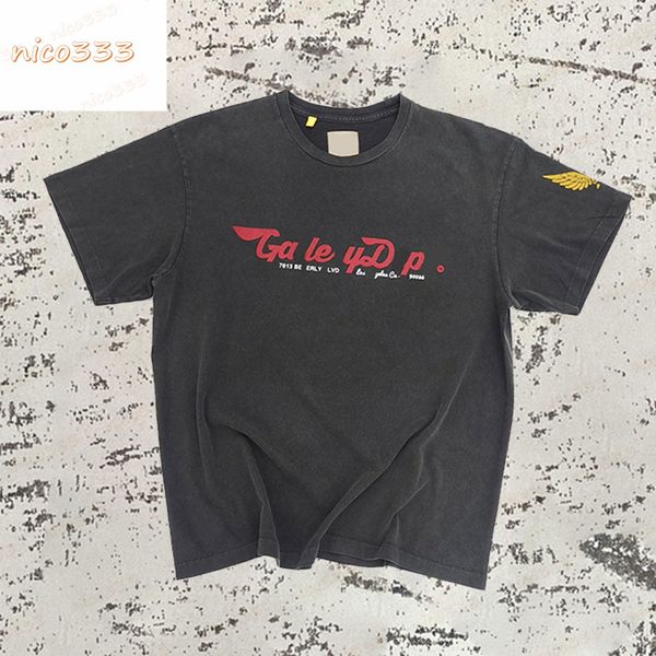 men new t shirt ga depts sleeve label wings printed with gold stamping washed worn letters loose round neck versatile mens women short sleev, White;black
men new t shirt ga depts sleeve label wings printed with gold stamping washed worn letters loose round neck versatile mens women short sleev, White;black