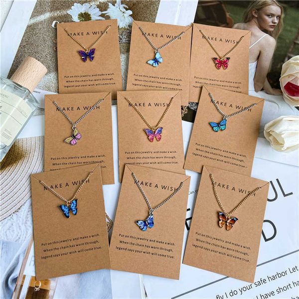 trendy multiple colors butterfly necklace thin chain colorful pendant necklace for women jewelry, Silver
trendy multiple colors butterfly necklace thin chain colorful pendant necklace for women jewelry, Silver
