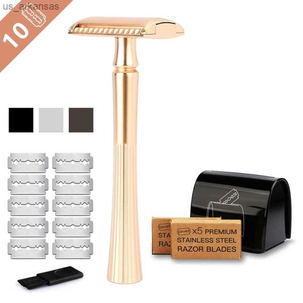 eco friendly safety razor for women reusable metal double edge razor rose gold sustainable shaver for ladies with 10 razor blade l230523
eco friendly safety razor for women reusable metal double edge razor rose gold sustainable shaver for ladies with 10 razor blade l230523
