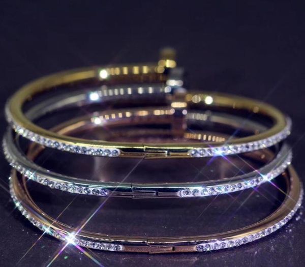 rose gold bangle brand designer classic nail men bracelet luxury women jewelry diamond bracelet for gift never fade5729622, Black
rose gold bangle brand designer classic nail men bracelet luxury women jewelry diamond bracelet for gift never fade5729622, Black