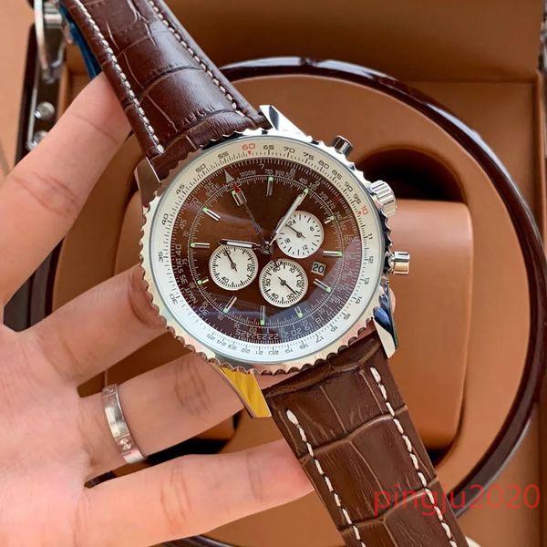 u1 aaa bretiling mens quartz watches blue color calendar 43mm dial japanese vk quartz movement 316l fine steel case man watch mineral scratc, Slivery;golden
u1 aaa bretiling mens quartz watches blue color calendar 43mm dial japanese vk quartz movement 316l fine steel case man watch mineral scratc, Slivery;golden