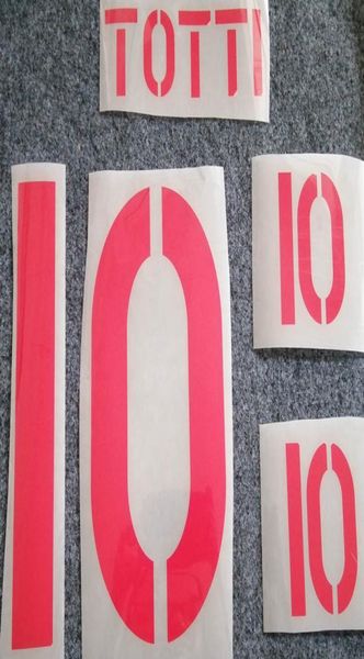 retro roma red printing soccer nameset 10 totti soccer player039s stamping letters printed vintage plastic football sticke8291238
retro roma red printing soccer nameset 10 totti soccer player039s stamping letters printed vintage plastic football sticke8291238