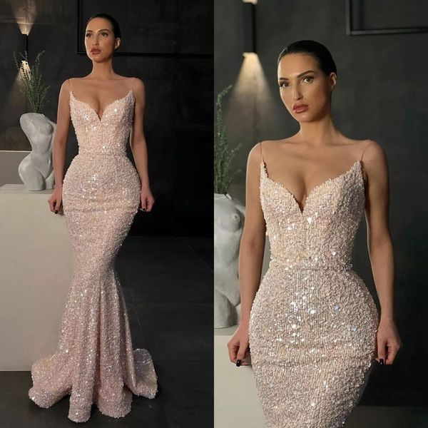 gorgeous sequins mermaid prom dresses spaghetti party evening gowns formal long special occasion dress, Black
gorgeous sequins mermaid prom dresses spaghetti party evening gowns formal long special occasion dress, Black