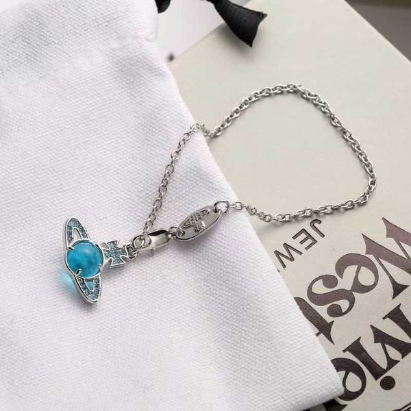 empress dowager xi's new lake blue transit beads inlaid with diamonds saturn bracelet women's fashion luxury design collar chain v, Golden;silver
empress dowager xi's new lake blue transit beads inlaid with diamonds saturn bracelet women's fashion luxury design collar chain v, Golden;silver