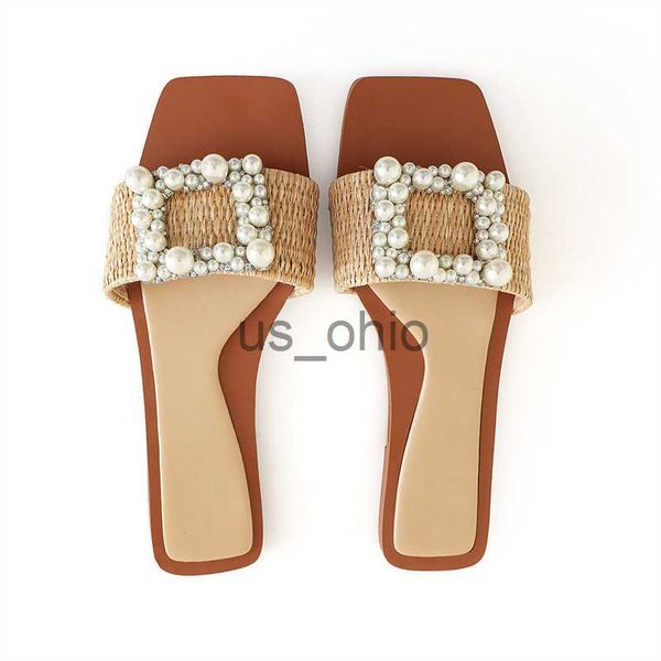 slippers traf womans flat sandals with wide woven strap autumn front pearl slippers woman squared toe sandals beach slides 2022 j230612, Black
slippers traf womans flat sandals with wide woven strap autumn front pearl slippers woman squared toe sandals beach slides 2022 j230612, Black