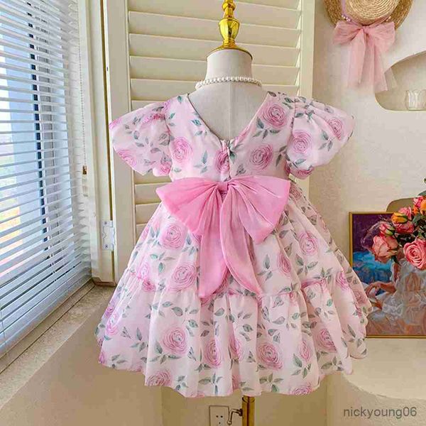girl's dresses floral girls casual rose flower printed princess dress with bow baby girl wedding kids clothes vestidos r230612, Red;yellow
girl's dresses floral girls casual rose flower printed princess dress with bow baby girl wedding kids clothes vestidos r230612, Red;yellow