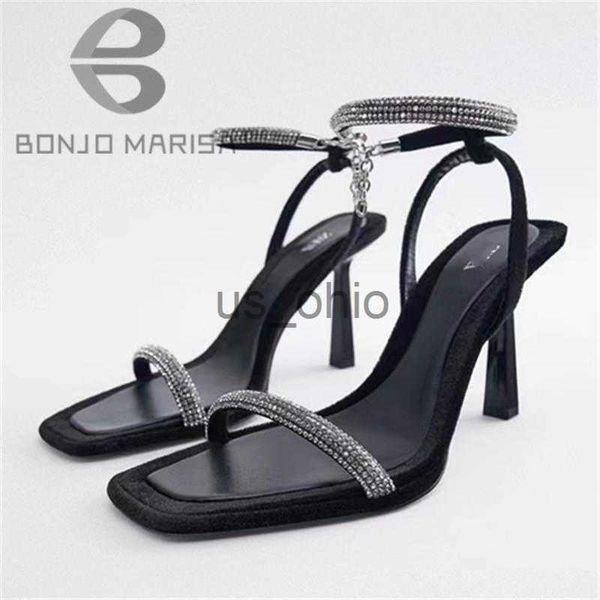 sandals summer sparkly sandals for women rhinestone bling ankle strap heels chunky thin heel sqaure toe brand shoes 2023 spring j230612, Black
sandals summer sparkly sandals for women rhinestone bling ankle strap heels chunky thin heel sqaure toe brand shoes 2023 spring j230612, Black
