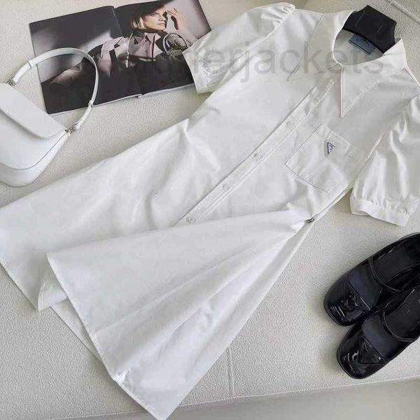 basic & casual dresses designer summer new commuter style simple and fashionable triangle label four in one button waist clamping shirt dres, Black;gray
basic & casual dresses designer summer new commuter style simple and fashionable triangle label four in one button waist clamping shirt dres, Black;gray