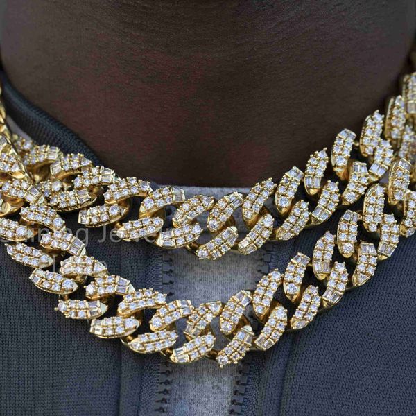 bling emerald cut baguette moissanite diamond hip hop cuban link silver necklace chain jewelry miami cuban chain
bling emerald cut baguette moissanite diamond hip hop cuban link silver necklace chain jewelry miami cuban chain
