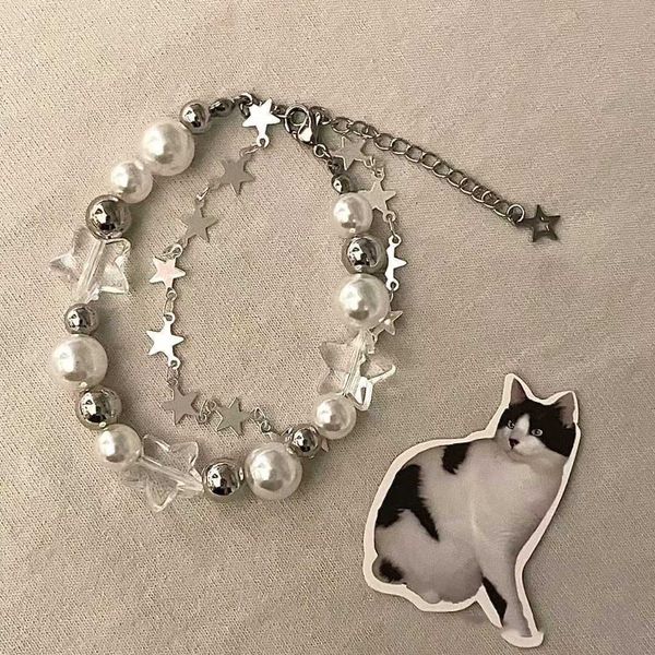 charm bracelets new vintage crystal star pentagram pearl beaded bracelet for women sweet aesthetic charm bracelet harajuku fashion jewelry g, Golden;silver
charm bracelets new vintage crystal star pentagram pearl beaded bracelet for women sweet aesthetic charm bracelet harajuku fashion jewelry g, Golden;silver