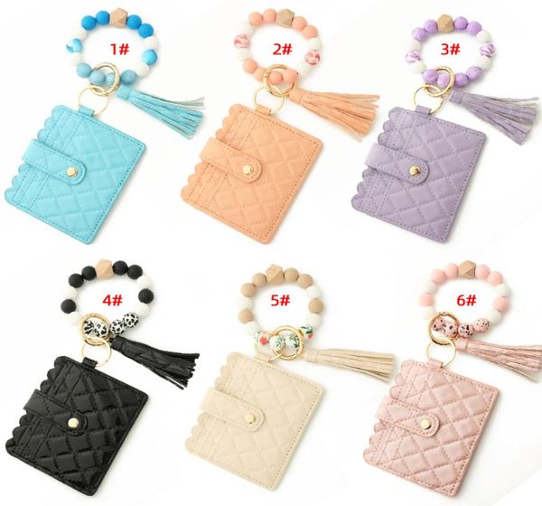 wristlet keychain bracelet credit card holder wallet key ring silicone tassel keychains beaded bangle1376952, Silver
wristlet keychain bracelet credit card holder wallet key ring silicone tassel keychains beaded bangle1376952, Silver